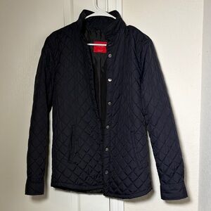 Zara Men's Quilted Navy Jacket